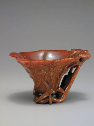 Cup with floral decoration