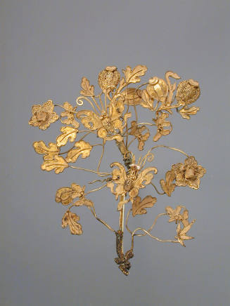 Silver gilt Floral Spray