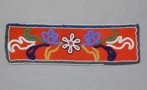 Shoulder piece from a beaded regalia