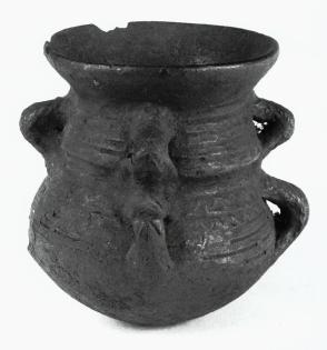 Shaped Pot with Eight Small Handles