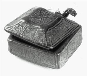Square box with shaped lid