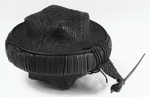 Round Container Basket with Square Base and Lid