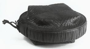 Round Container Basket with Square Base and Lid