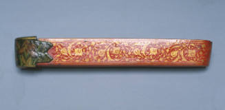 Pen box with decoration of flowers and birds