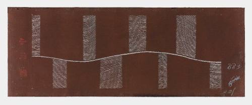 Large yukata stencil (katagami)