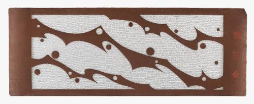 Large yukata stencil (katagami)