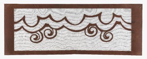 Large yukata stencil (katagami)