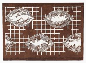 Paper stencil (katagami)