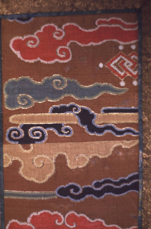 Cloud motif panel fragment