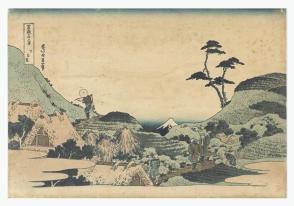 Landscape; Thatched roofs, terraced hills