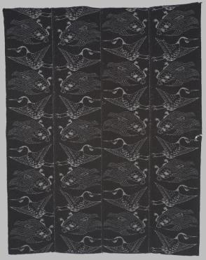Futonji (bedding cover) with cranes and turtles
