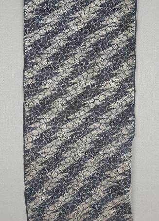 Stencil dyed fabric panel