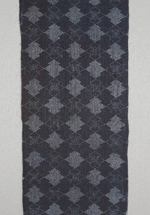 Stencil dyed fabric panel