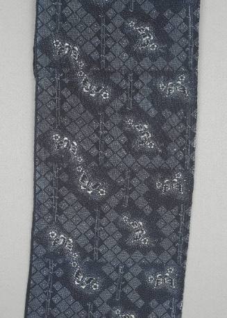 Stencil dyed fabric panel