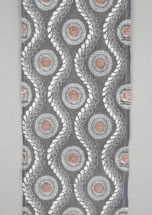 Stencil dyed fabric panel