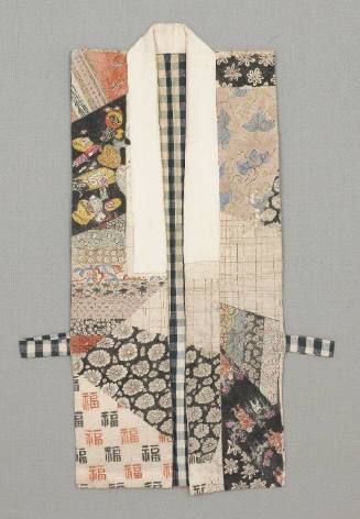 Vest with patchwork design