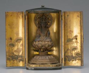 Portable shrine with Bodhisattva Kokuzo