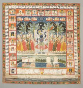 Rajput painting of Krishna as Sri Nathaji