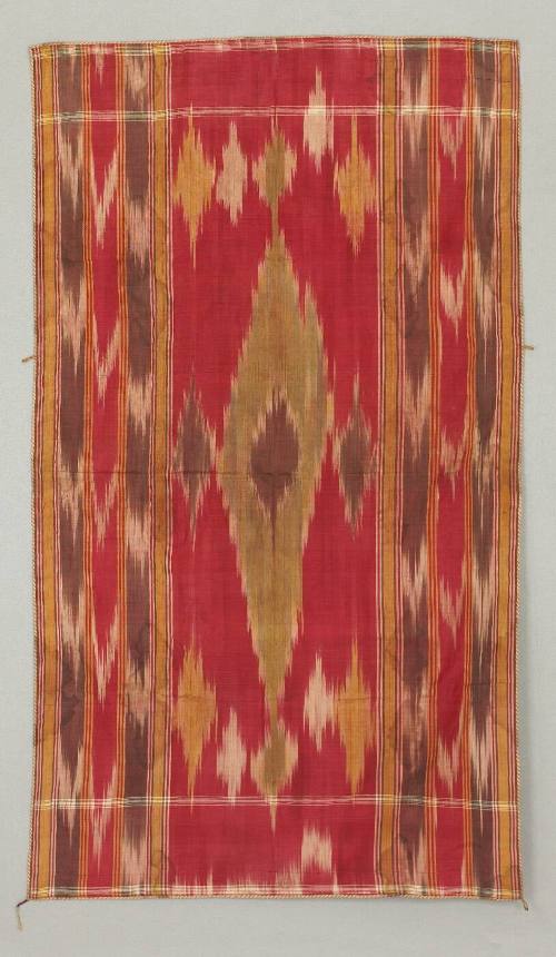 Cover; chine medallions and stripes