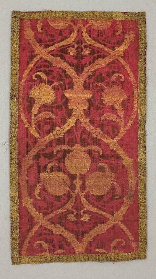 Panel:  velvet with voided design