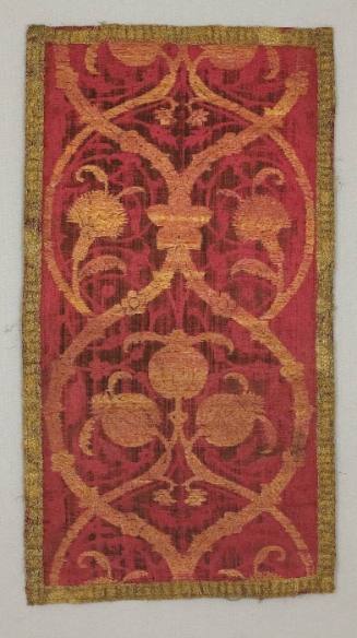 Panel:  velvet with voided design