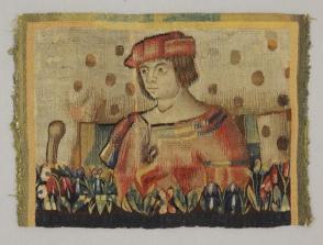 Tapestry Panel:  Half Figure of a Man