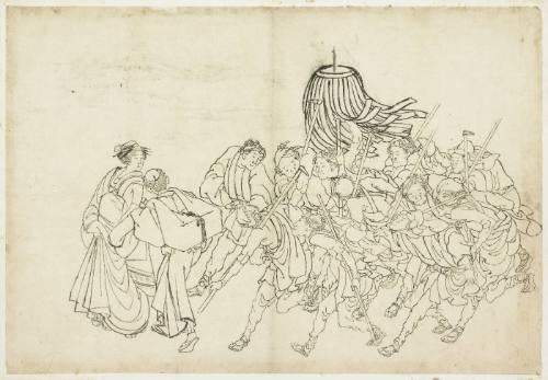 Firemen Marching to their Festival