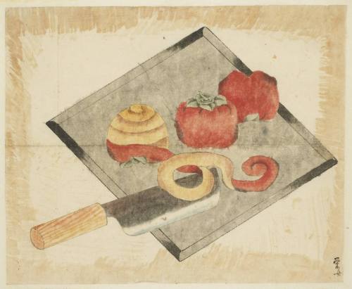 Still Life with Persimmons and Knife