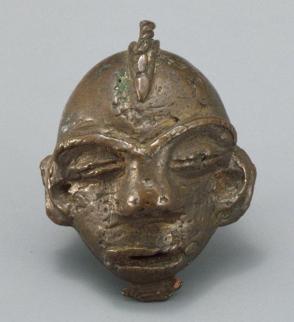 Gold Weight:  Human Head