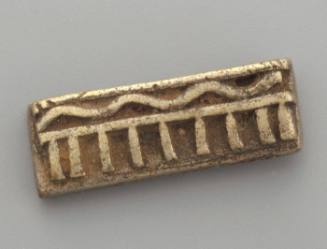 Rectangular gold weight