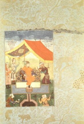 Nobleman and Reader with Attendants