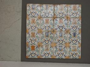 Tile Panel:  Tulips and Fleur-De-Lis