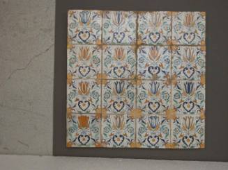 Tile Panel:  Tulips and Fleur-De-Lis
