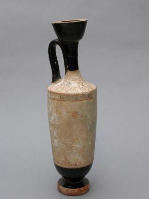 White Ground Lekythos, (oil or perfume container)