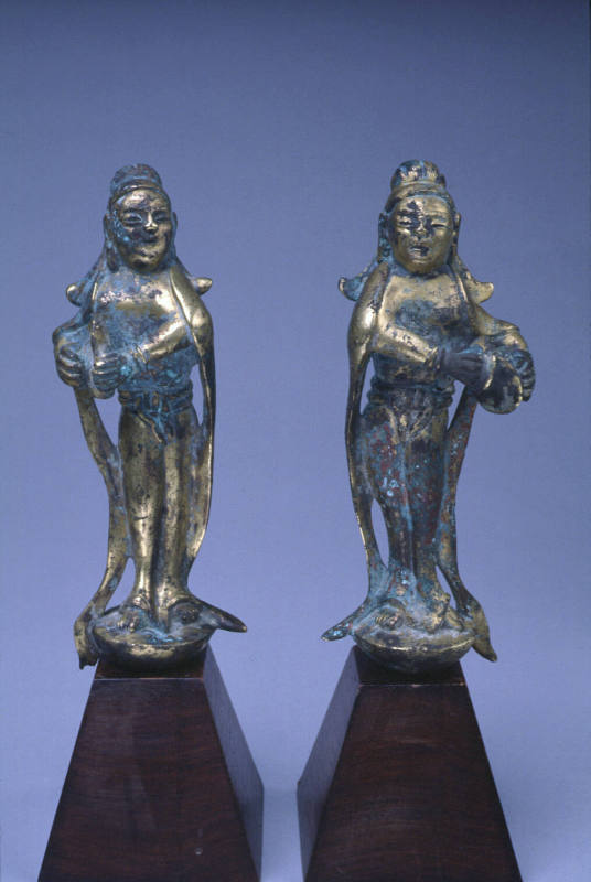 Apsarase:  Figure Holding Leaf