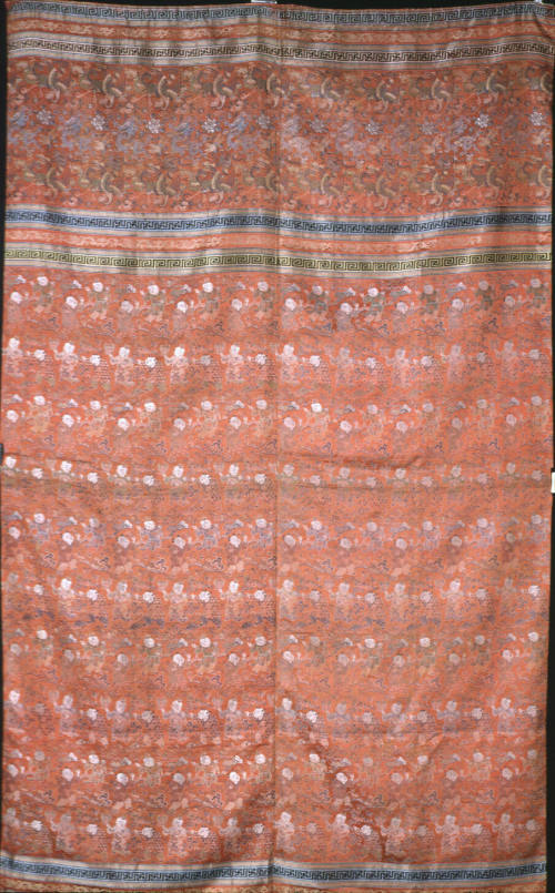 Section of bridal bed curtain