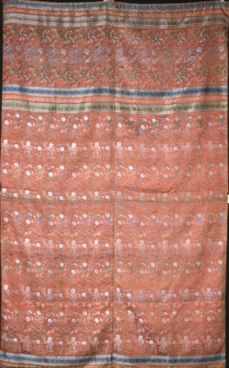 Section of bridal bed curtain
