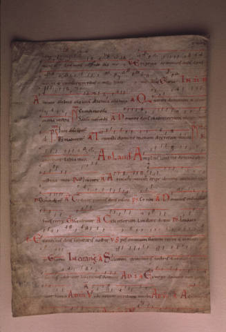 Leaf from Liturgical Codex with Neumes