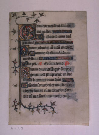 Leaf from a Book of Hours