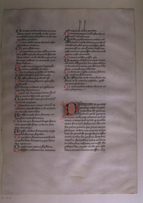 Leaf of Manuscript from Pope Gregory's Miracles of Early Italian Fathers