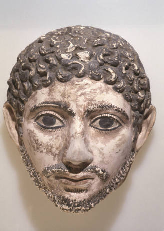 Mummy portrait head