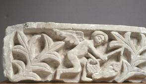 Stone Fragment:  Eros with a Fish