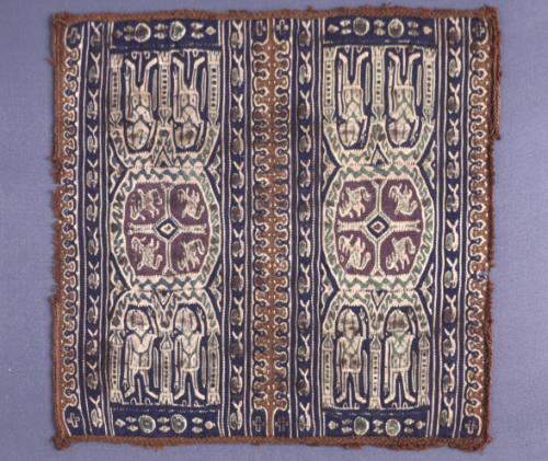 Panel from a tunic: Figures and Crosses