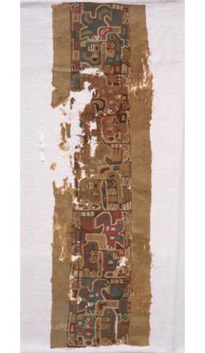 Tunic fragment with raptor birds