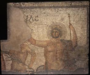 Mosaic from the House of Menander with Zeus
