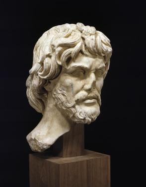 Portrait head of a "barbarian" (probably a Dacian)