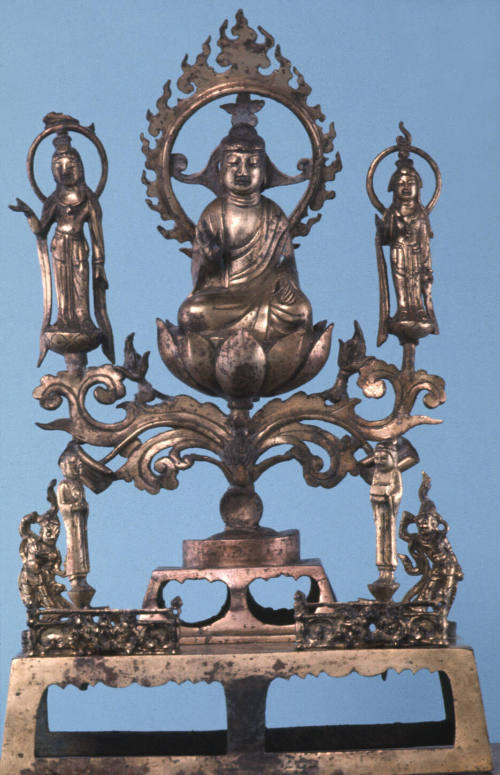 Gilt bronze altarpiece