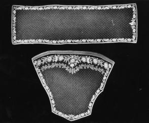 Set of Limerick needlerun lace