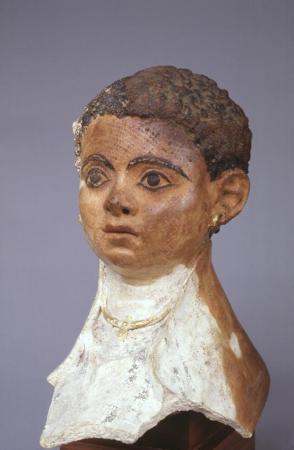 Mummy mask of a young boy
