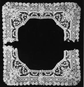 Point de Gaze decoration from a handkerchief